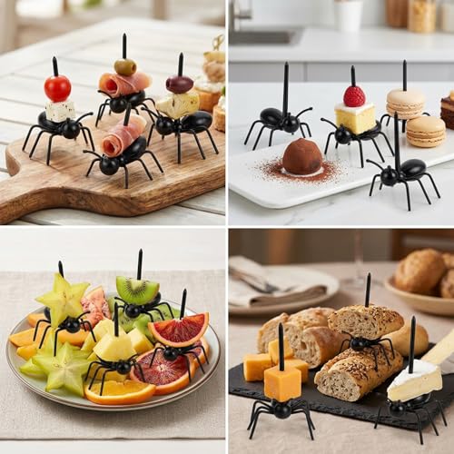 72-piece ant-shaped party food picks