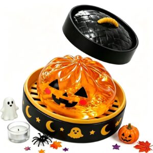 Halloween glitter dumpling squishy sensory toy with storage tray