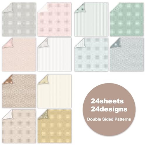 12x12 Double-Sided Patterned Scrapbook Paper - 24 Sheets image 2