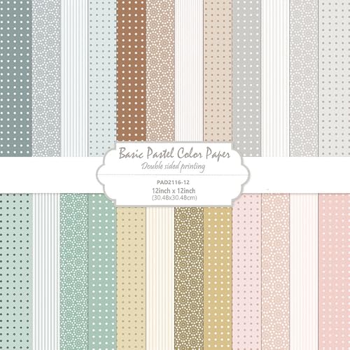 12x12 Double-Sided Patterned Scrapbook Paper - 24 Sheets image 1