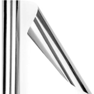 Metallic Gift Wrapping Paper Rolls — 43 cm Wide, 3 m or 10 m - Gloss Silver · 43 cm × 3 m