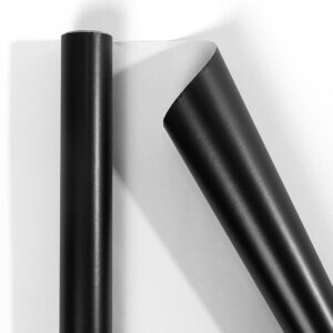 Metallic Gift Wrapping Paper Rolls — 43 cm Wide, 3 m or 10 m - Matte Black · 43 cm × 3 m