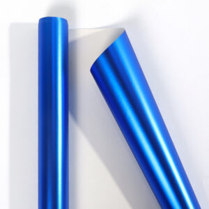 Metallic Gift Wrapping Paper Rolls — 43 cm Wide, 3 m or 10 m - Matte Blue · 43 cm × 3 m