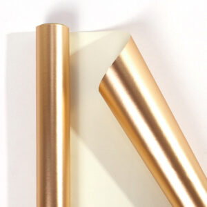 Metallic Gift Wrapping Paper Rolls — 43 cm Wide, 3 m or 10 m - Matte Champagne · 43 cm × 3 m