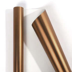 Metallic Gift Wrapping Paper Rolls — 43 cm Wide, 3 m or 10 m - Matte Chocolate · 43 cm × 3 m