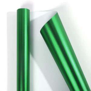Metallic Gift Wrapping Paper Rolls — 43 cm Wide, 3 m or 10 m - Matte Christmas Green · 43 cm × 3 m