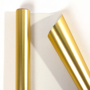 Metallic Gift Wrapping Paper Rolls — 43 cm Wide, 3 m or 10 m - Matte Gold · 43 cm × 3 m