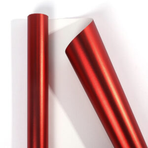 Metallic Gift Wrapping Paper Rolls — 43 cm Wide, 3 m or 10 m - Matte Red · 43 cm × 3 m